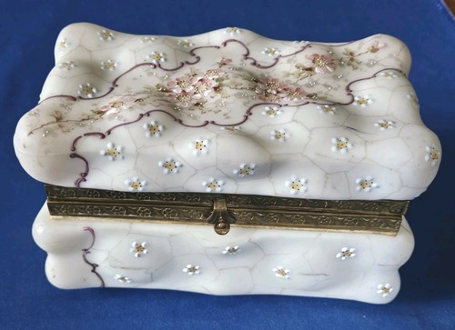 Antique wave crest milk glass - antique,